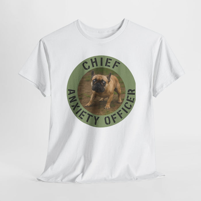 Chief Anxiety Officer T-Shirt — Funny Pug Dog Graphic Tee