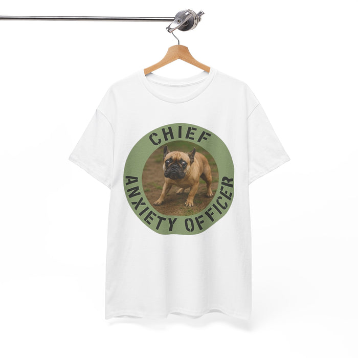 Chief Anxiety Officer T-Shirt — Funny Pug Dog Graphic Tee