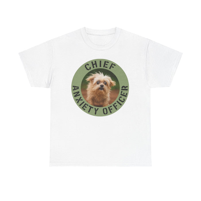 Chief Anxiety Officer T-Shirt — Cute Dog Graphic Tee