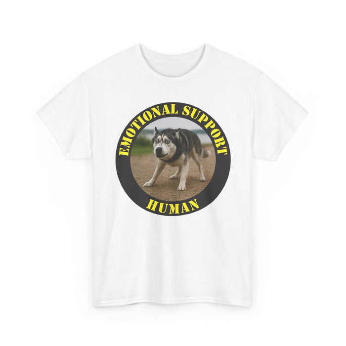 Emotional Support Human T-Shirt — Funny Rescue Dog Graphic Tee