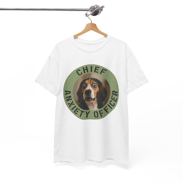 Chief Anxiety Officer T-Shirt — Funny Dog Pet Lover Tee