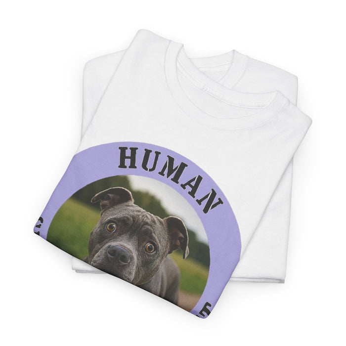 Pit Bull Dog "Human Security Blanket" Tee — Funny Rescue Pet Gift