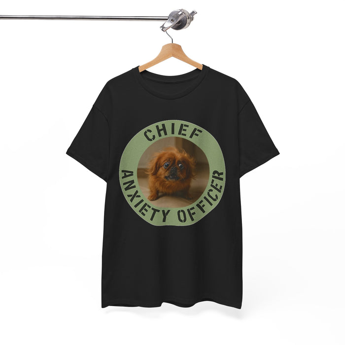 Chief Anxiety Officer T-Shirt — Cute Pekingese Dog Graphic Tee