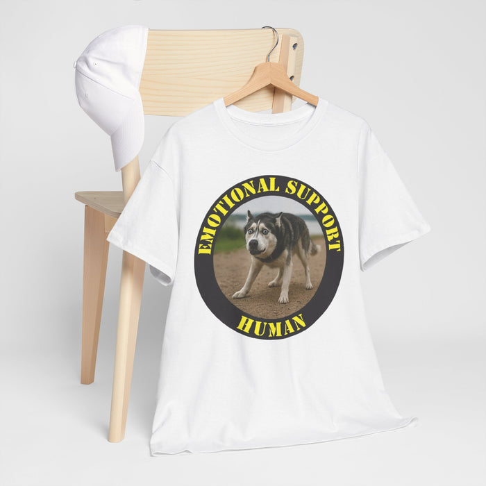 Emotional Support Human T-Shirt — Funny Rescue Dog Graphic Tee
