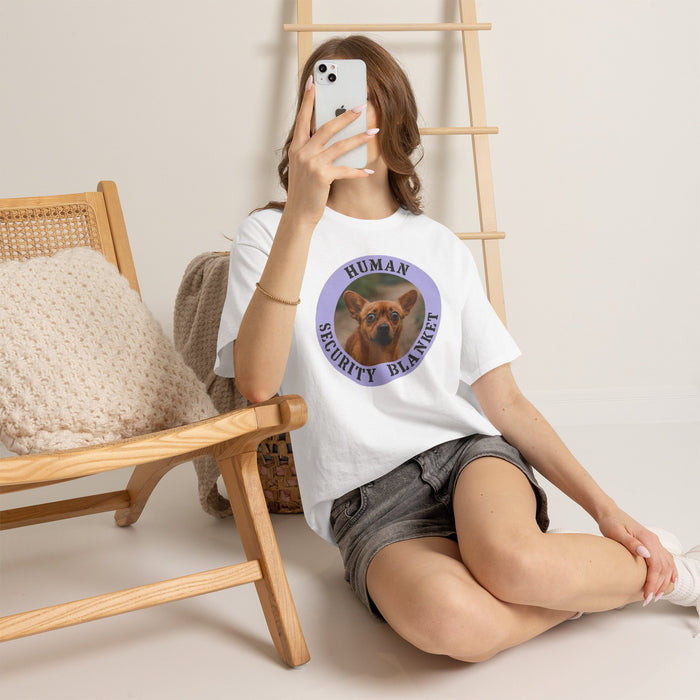 T-Shirt — "Human Security Blanket" Dog Graphic Tee