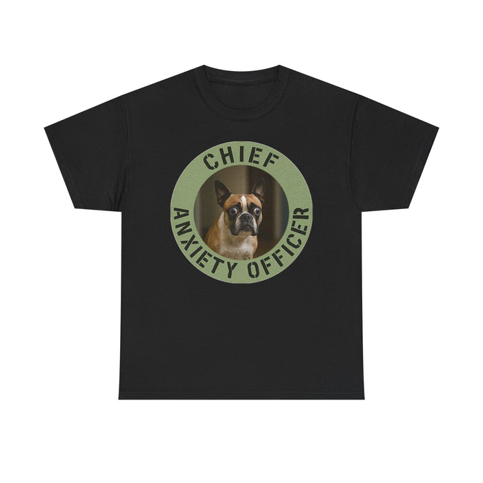 Chief Anxiety Officer T-Shirt - Funny Dog Owner Tee