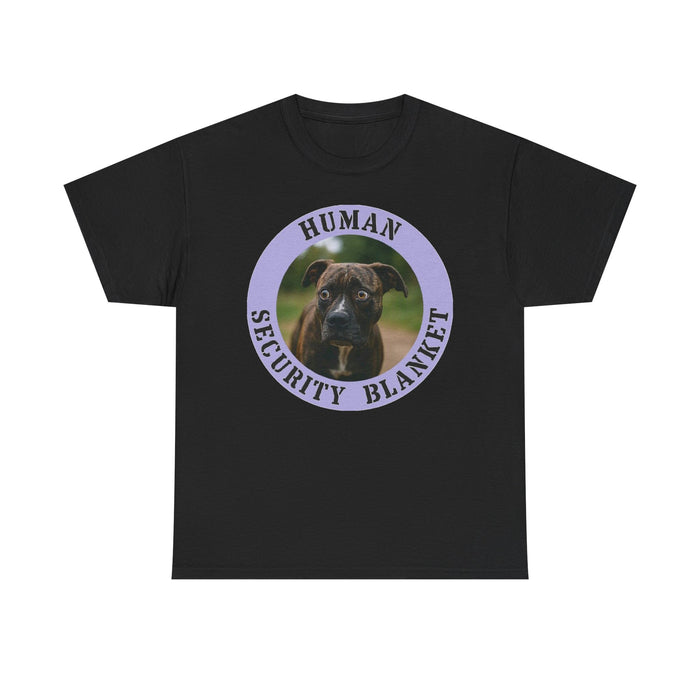 Pit Bull Human Security Blanket Tee - Cute Puppy Dog Graphic T-Shirt