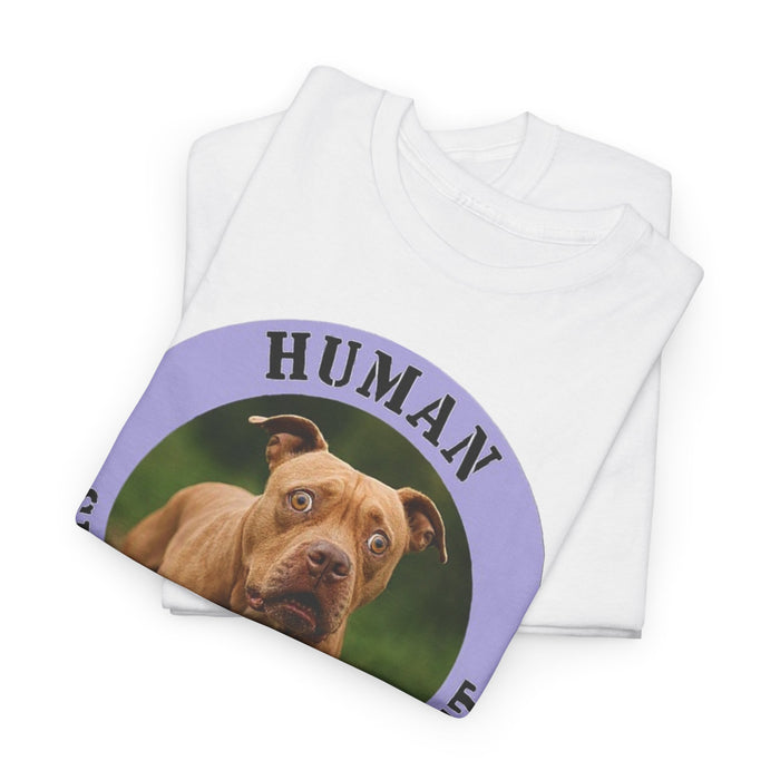 Pit Bull Human Security Blanket T-Shirt – Funny Dog Photo Tee