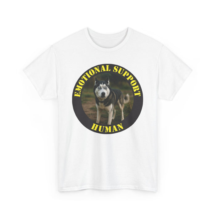 Emotional Support Human T‑Shirt — Funny Dog Support Shirt