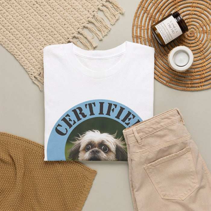 Certified Velcro Dog T‑Shirt – Funny Pet Owner Tee