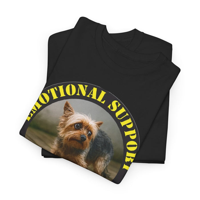 Emotional Support Human Tee — Cute Dog Photo Graphic T-Shirt