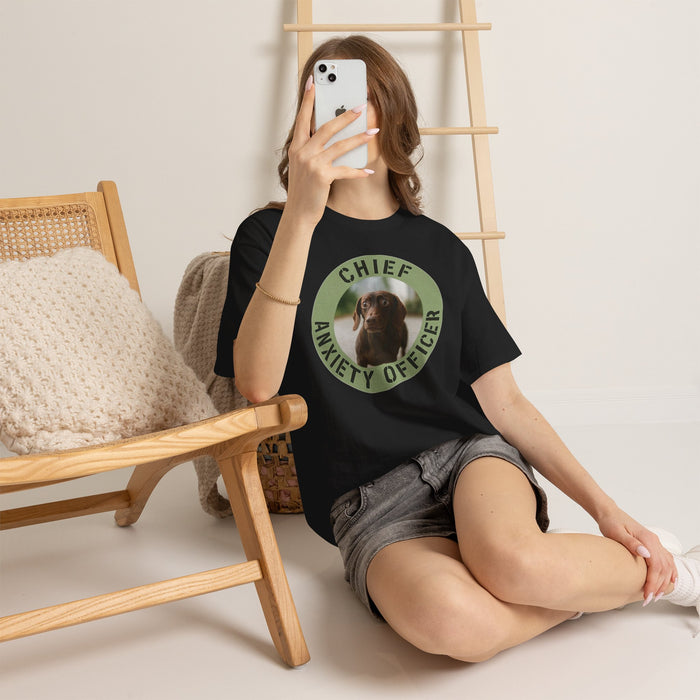 Chief Anxiety Officer T-Shirt — Funny Dog Graphic Tee for Pet Lovers