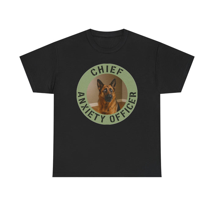 Chief Anxiety Officer T-Shirt — Funny Dog Graphic Tee