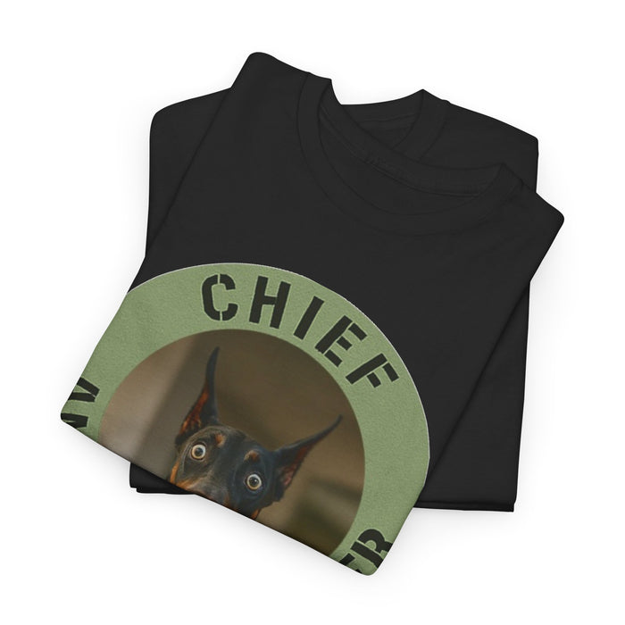 Chief Anxiety Officer T-Shirt — Funny Dog Graphic Tee for Pet Lovers
