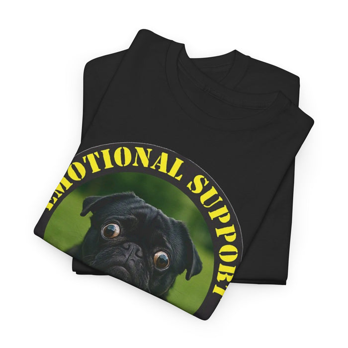 Emotional Support Human T-Shirt — Cute Pug Pet Lover Tee