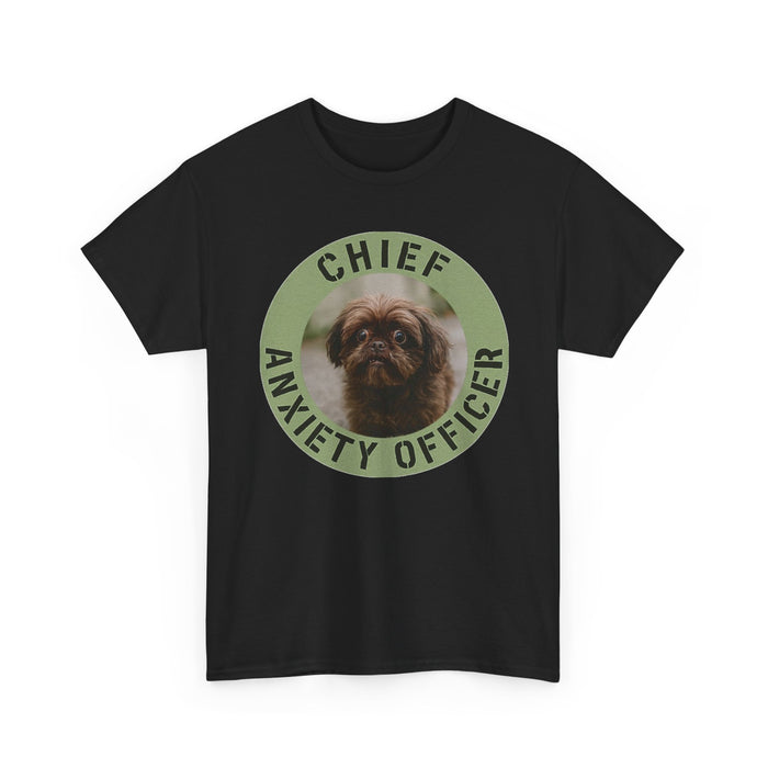 Chief Anxiety Officer T-Shirt — Funny Dog Graphic Tee