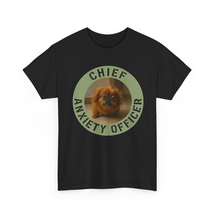 Chief Anxiety Officer T-Shirt — Cute Pekingese Dog Graphic Tee