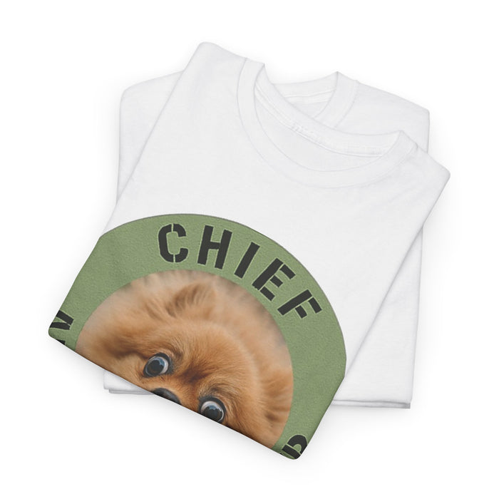 Chief Anxiety Officer Tee — Funny Pomeranian Graphic T-Shirt