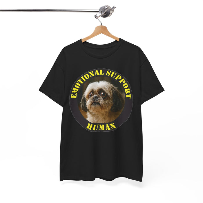 Emotional Support Human T‑Shirt — Cute Shih Tzu Pet Therapy Tee