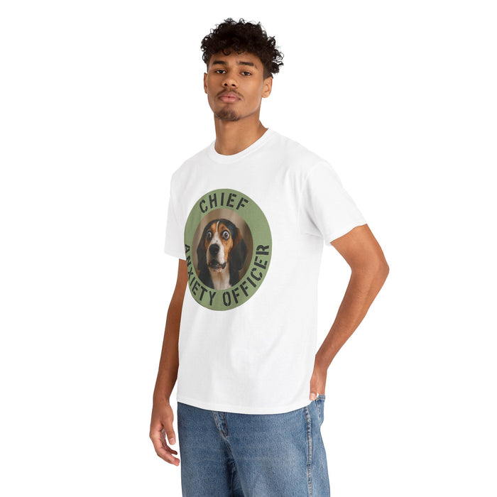 Chief Anxiety Officer T-Shirt — Funny Dog Pet Lover Tee