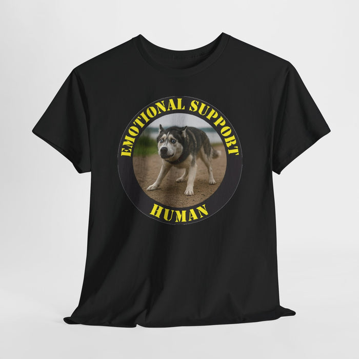 Emotional Support Human T-Shirt — Funny Rescue Dog Graphic Tee