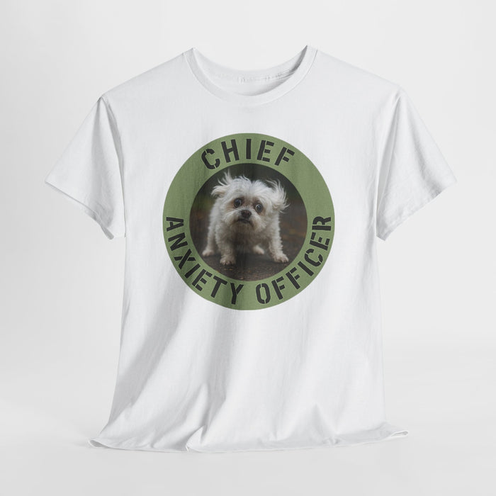 Chief Anxiety Officer T-Shirt — Funny Dog Anxiety Officer Tee