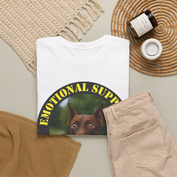 Emotional Support Human T-Shirt – Doberman Pet Lover Tee