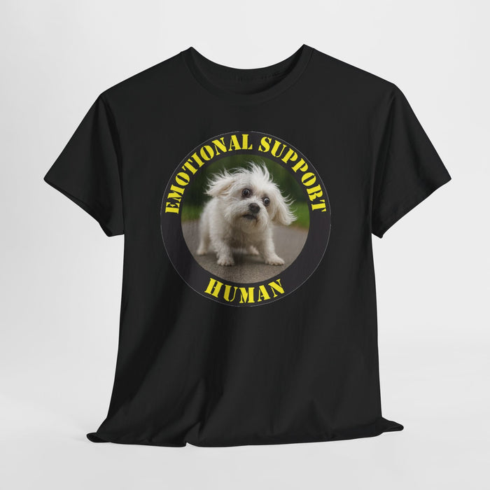 Emotional Support Human T‑Shirt - Cute Puppy Graphic Tee