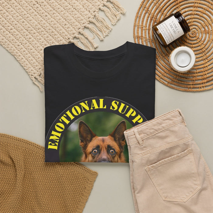 Emotional Support Human T‑Shirt — German Shepherd Dog Rescue Tee