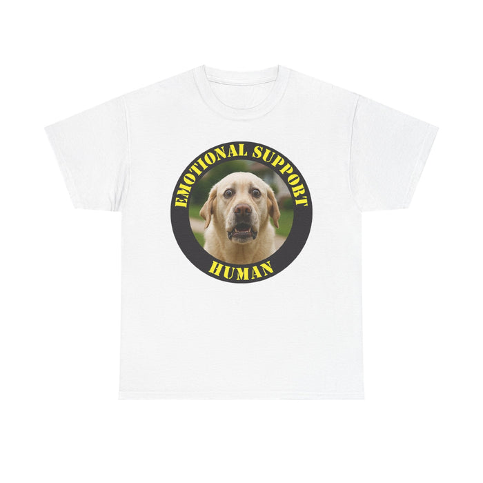 Emotional Support Human T-Shirt — Cute Labrador Pet Therapy Tee
