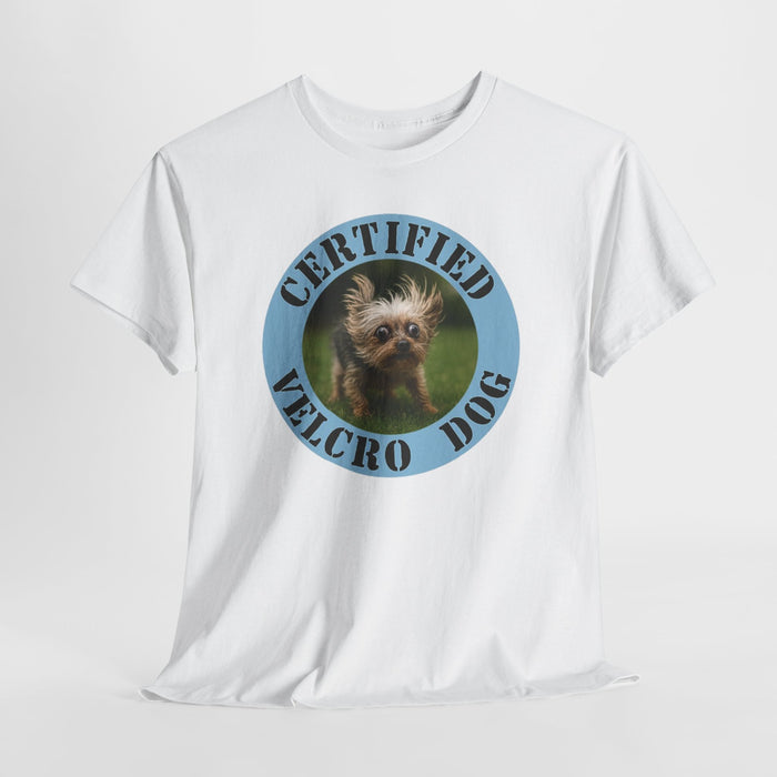 Certified Velcro Dog T-Shirt – Funny Puppy Badge Tee
