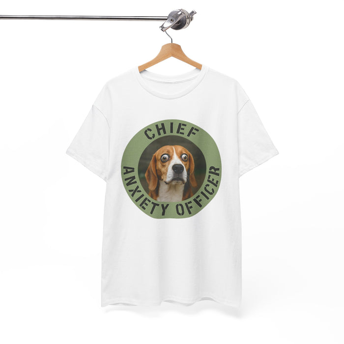 Chief Anxiety Officer Dog T-Shirt — Funny Beagle Pet Lover Tee
