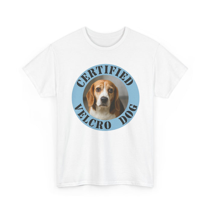 Certified Velcro Dog T‑Shirt — Funny Beagle Pet Lover Tee