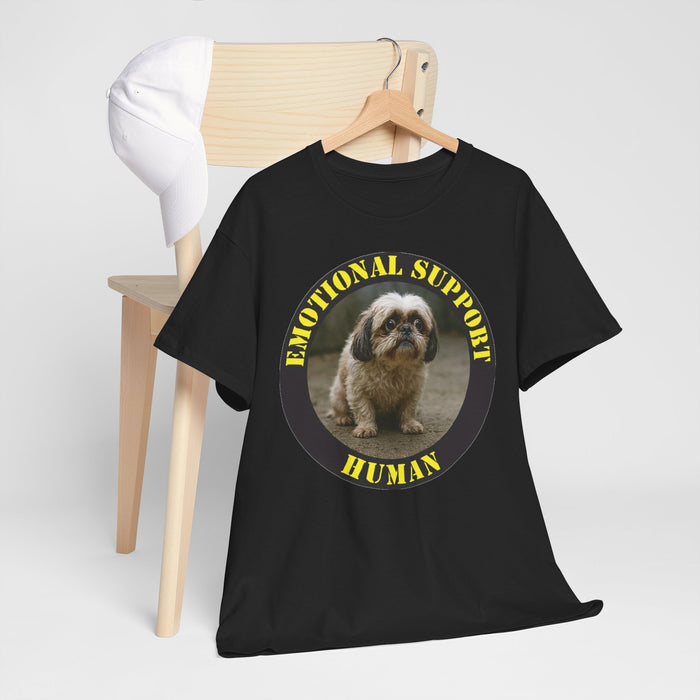 Emotional Support Human T-Shirt — Cute Dog Graphic  Shih Tzu Tee