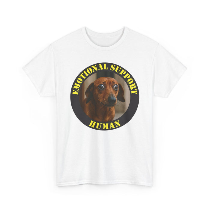 Emotional Support Human T-Shirt — Funny Dachshund Dog Tee