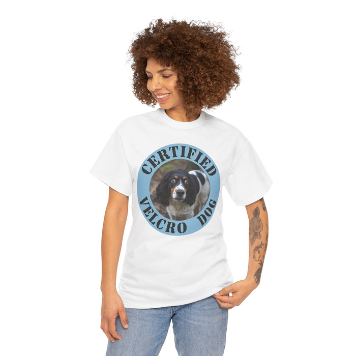 Spaniel Certified Velcro Dog T‑Shirt – Funny Dog Lover Tee