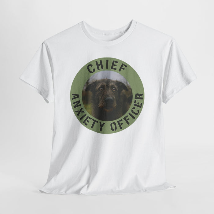 Chief Anxiety Officer T-Shirt — Funny Dog Pet Owner Tee