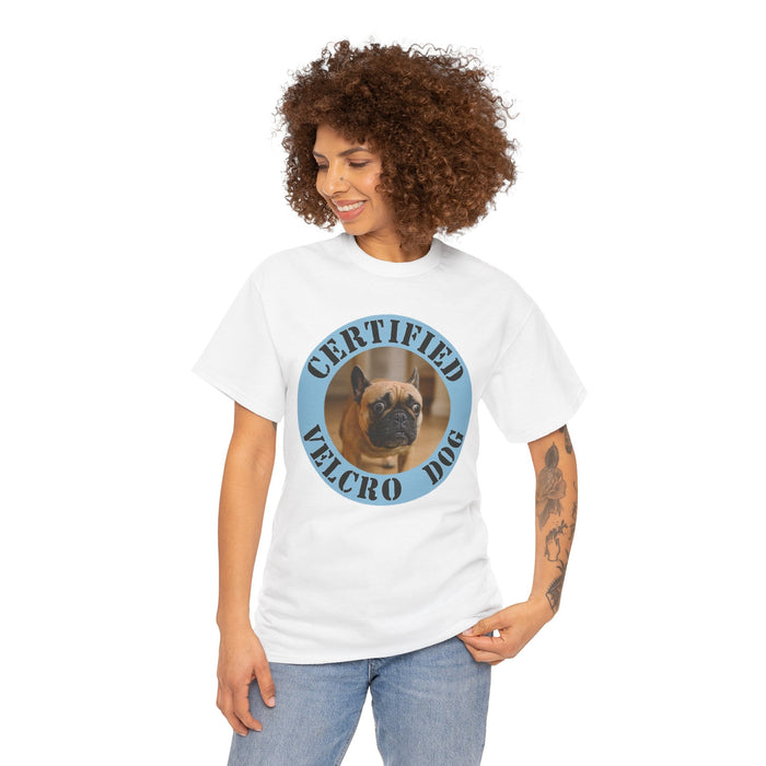 Certified Velcro Dog T-Shirt — Cute Pug Pet Humor Tee