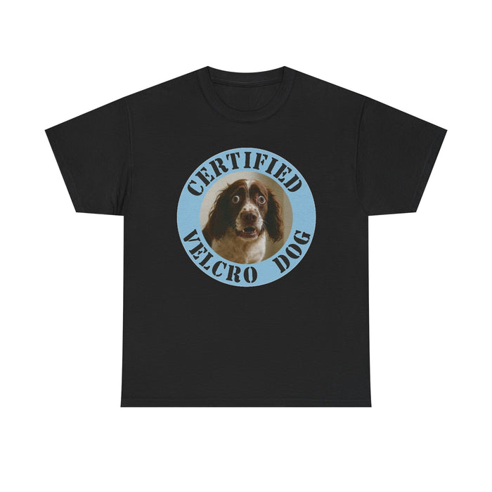 Certified Velcro Dog T-Shirt – Funny Vintage Pet Tee for Dog Lovers