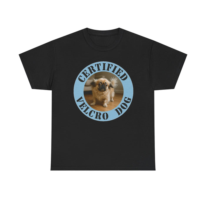 Certified Velcro Dog T‑Shirt — Funny Pug Rescue Pet Lover Tee