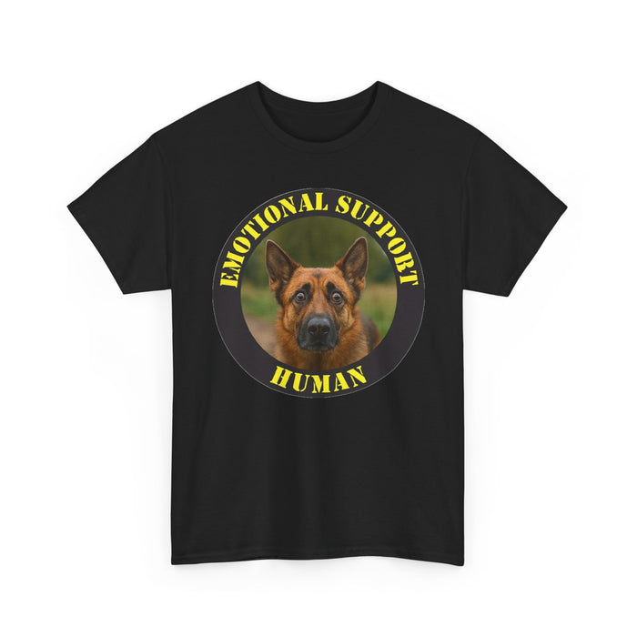 Emotional Support Human T‑Shirt — German Shepherd Therapy Dog Tee