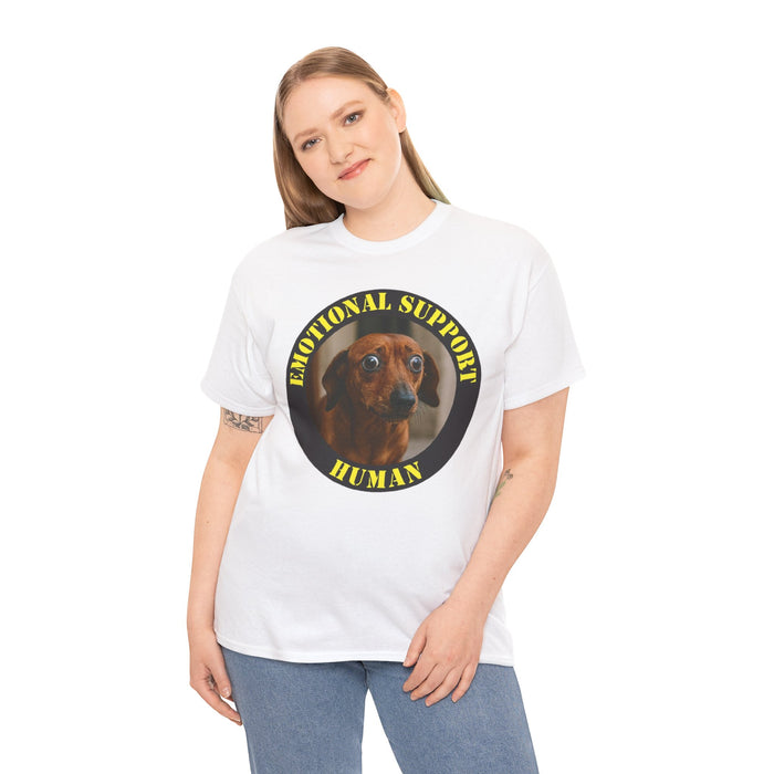 Emotional Support Human T-Shirt — Funny Dachshund Dog Tee