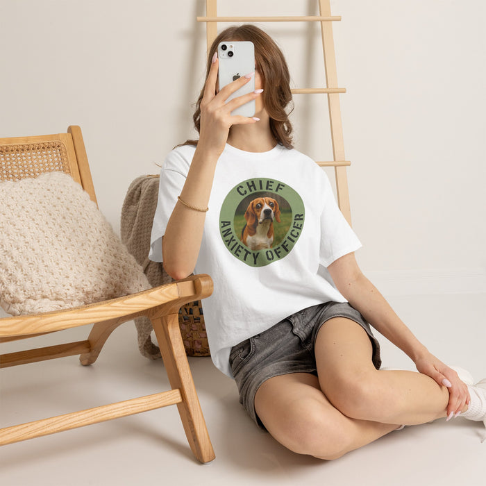 Chief Anxiety Officer Beagle T-Shirt — Funny Dog Lover Tee