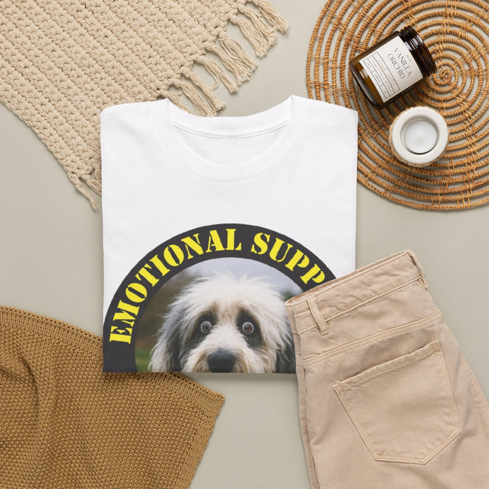 Emotional Support Human T-Shirt — Cute Dog Photo Graphic Tee