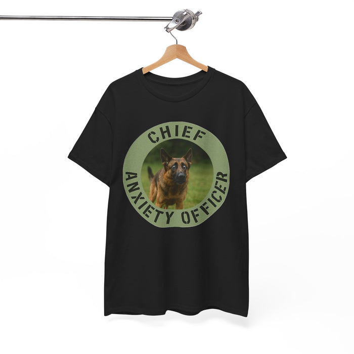 T-Shirt — "Chief Anxiety Officer" Dog Graphic Tee