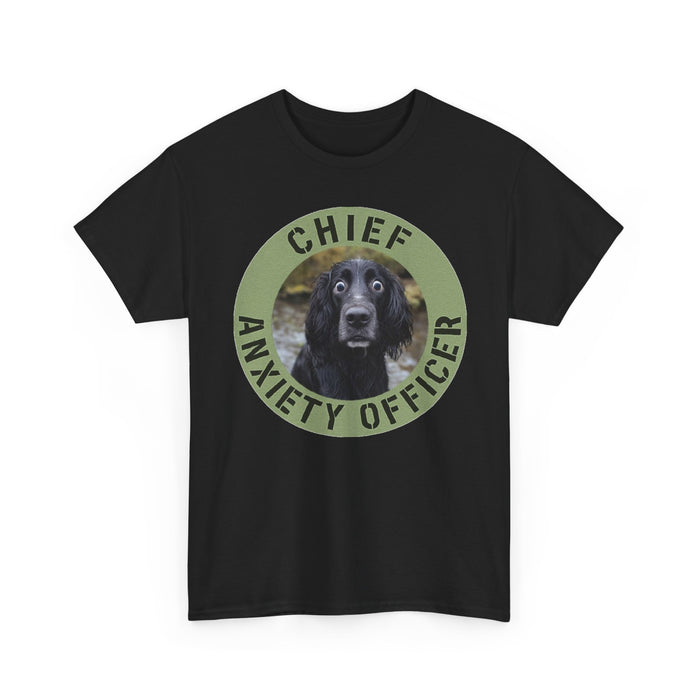 Spaniel Chief Anxiety Officer Dog T-Shirt – Funny Pet Rescue Gift