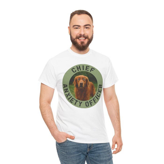 Chief Anxiety Officer Dog T-Shirt — Funny Pet Lover Tee