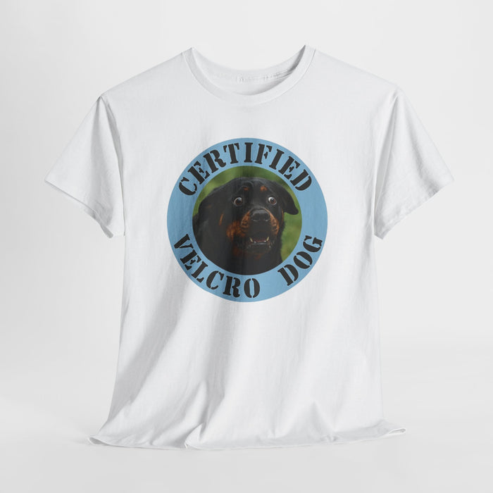 Certified Velcro Dog T‑Shirt — Funny Rottweiler Pet Tee