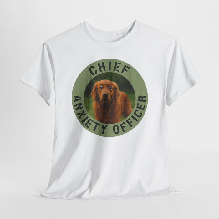 Chief Anxiety Officer Dog T-Shirt — Funny Pet Lover Tee