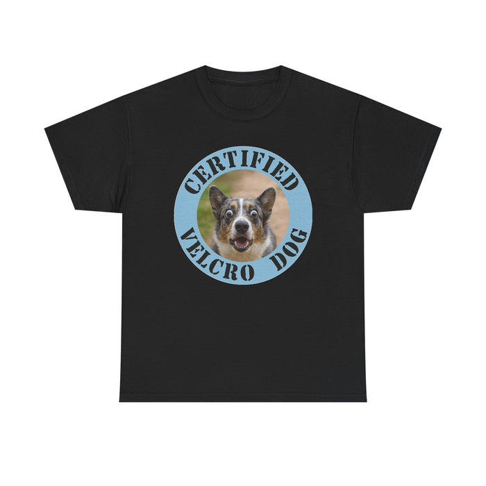 Certified Velcro Dog T‑Shirt — Funny Corgi Face Pet Lover Tee
